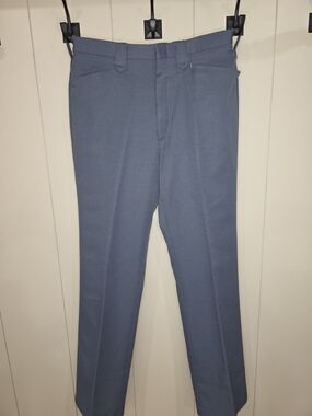 Vtg Farah 70's Western Trousers. Cowboy. Navy Blue Size 34x33